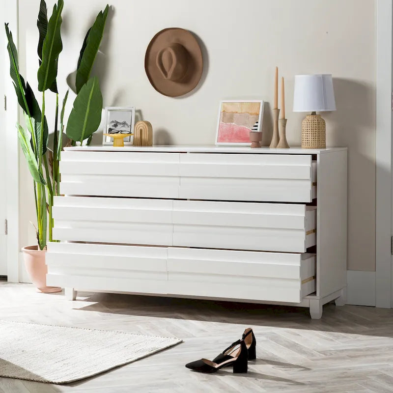 Middlebrook Contemporary Solid Wood 6-Drawer Dresser