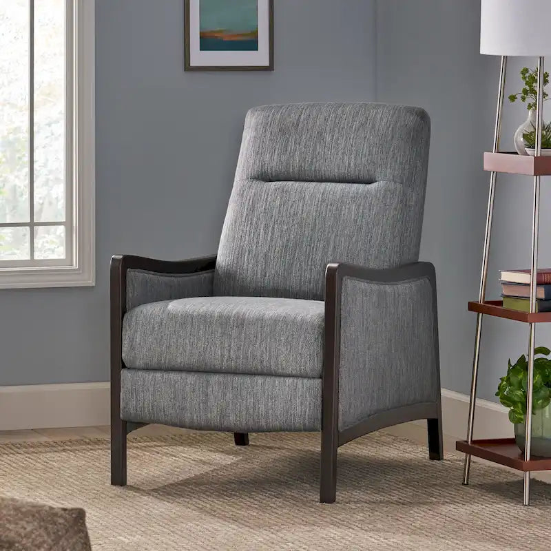 Veatch Contemporary Upholstered Pushback Recliner by Christopher Knight Home