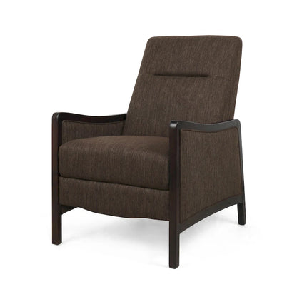 Veatch Contemporary Upholstered Pushback Recliner by Christopher Knight Home