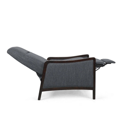 Veatch Contemporary Upholstered Pushback Recliner by Christopher Knight Home
