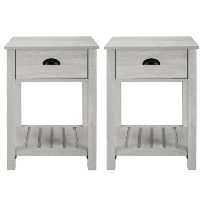 Middlebrook One-Drawer Farmhouse Nightstand, Set of 2