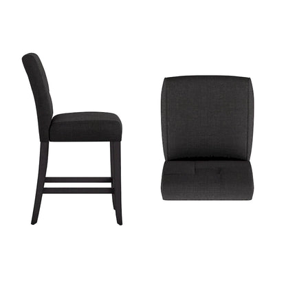Brda Keyhole Counter Height High Back Stools (Set of 2) - Stool