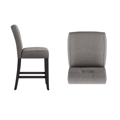 Brda Keyhole Counter Height High Back Stools (Set of 2) - Stool