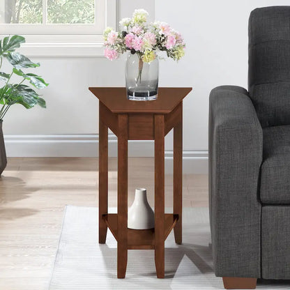 Convenience Concepts American Heritage Wedge End Table with Shelf