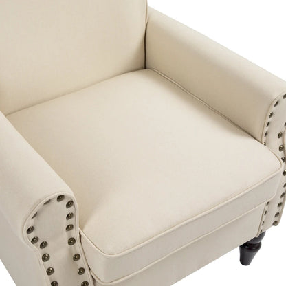 Living Room Armchair with Nailhead Trim - 29.9W x 29.9H x 32.9D