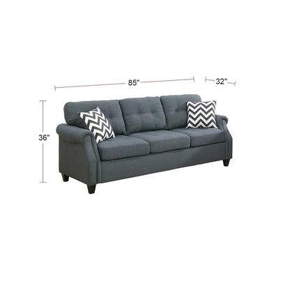 2 Piece Sofa Set With Accent Pillows