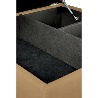 MJL Furniture Manhattan Allure Upholstered Organizational Cocktail Ottoman Table