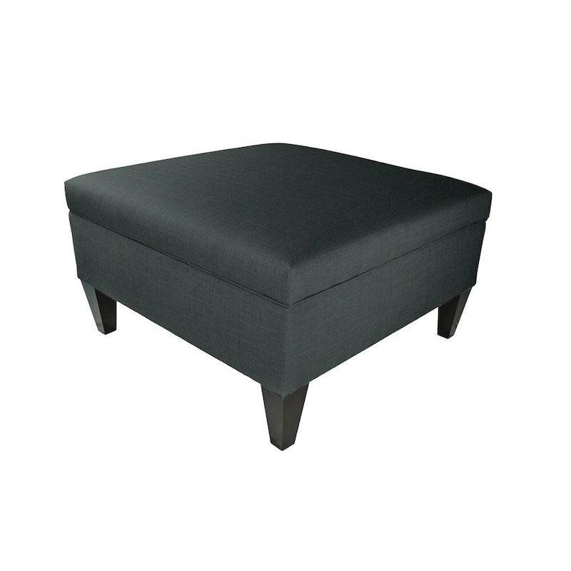 MJL Furniture Manhattan Allure Upholstered Organizational Cocktail Ottoman Table