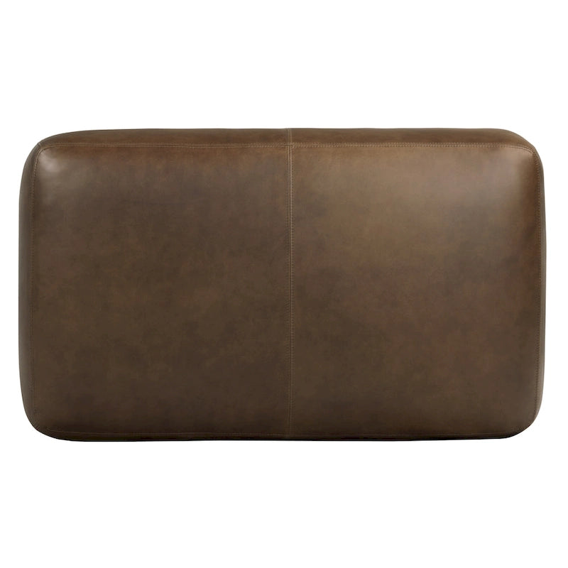 Poly & Bark Denver Leather Ottoman - Full Grain Genuine Italian Leather