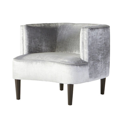 Roundhill Furniture Isla Chenille Oversized Living Room Barrel Accent Chair with Arms