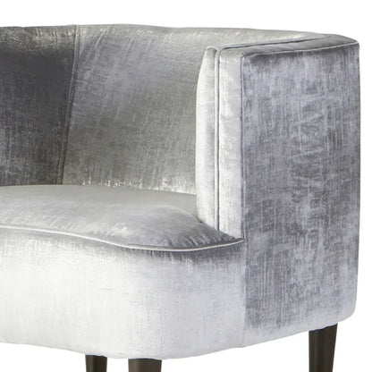 Roundhill Furniture Isla Chenille Oversized Living Room Barrel Accent Chair with Arms
