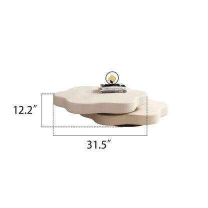 JASIWAY Modern Creative Cloud Rotating Coffee Table