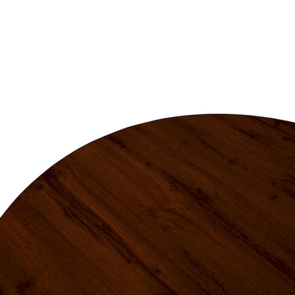 Ravenna 47 Modern Round Wood Dining Table With X-Cross Geometric Metal Base for Dining Room & Kitchen