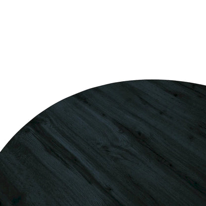 Ravenna 47 Modern Round Wood Dining Table With X-Cross Geometric Metal Base for Dining Room & Kitchen