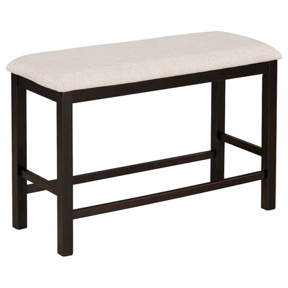 Nestfair 6-Piece Counter Height Dining Table Set with Chairs and Bench