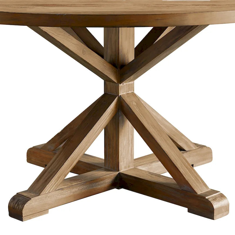 Benchwright X-base 48-in. Round Dining Set by iNSPIRE Q Artisan