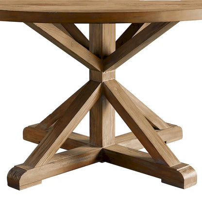 Benchwright X-base 48-in. Round Dining Set by iNSPIRE Q Artisan