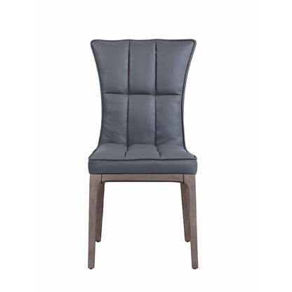 Somette Modern Tufted Side Chair with Solid Wood Frame, Set of 2