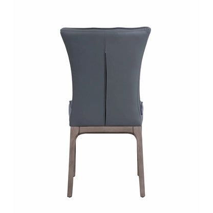 Somette Modern Tufted Side Chair with Solid Wood Frame, Set of 2