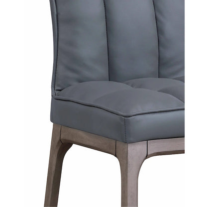 Somette Modern Tufted Side Chair with Solid Wood Frame, Set of 2