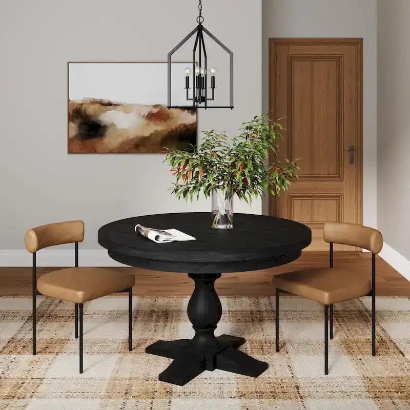 Nathan James Dahlia Counter Height Barstool or Dining Chair with Back and Upholstered Cushion