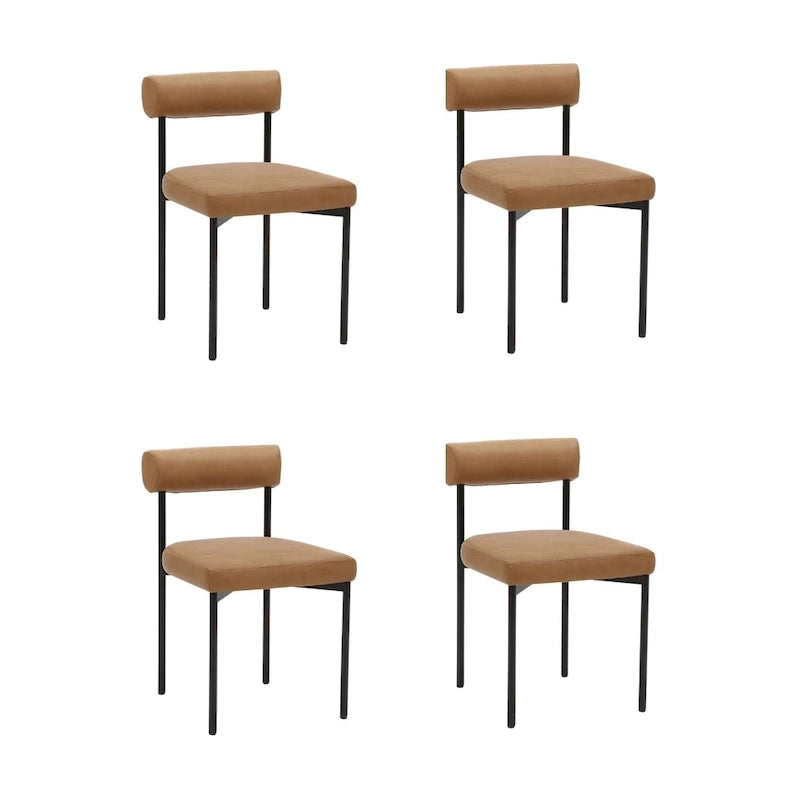 Nathan James Dahlia Counter Height Barstool or Dining Chair with Back and Upholstered Cushion