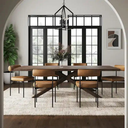 Nathan James Dahlia Counter Height Barstool or Dining Chair with Back and Upholstered Cushion