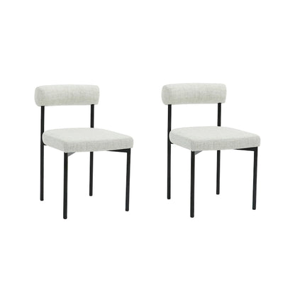 Nathan James Dahlia Counter Height Barstool or Dining Chair with Back and Upholstered Cushion