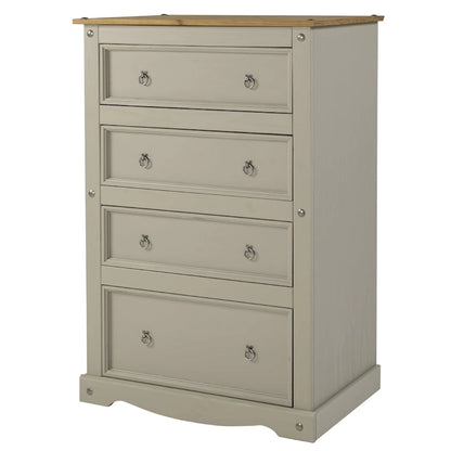 Wood Dresser 4 Drawers Chest Corona