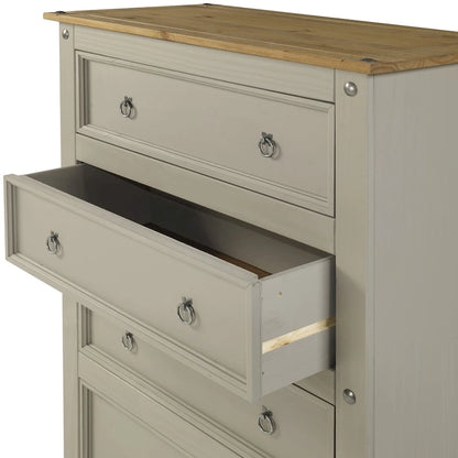 Wood Dresser 4 Drawers Chest Corona