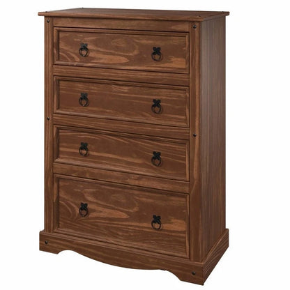 Wood Dresser 4 Drawers Chest Corona
