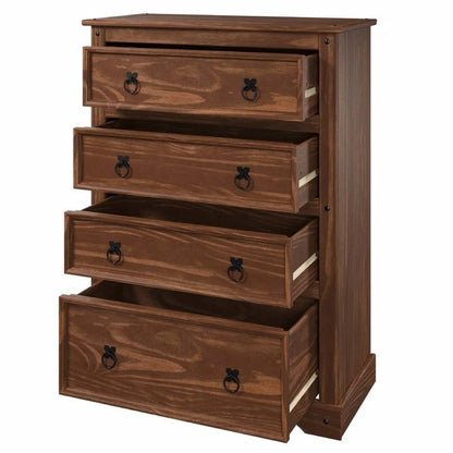 Wood Dresser 4 Drawers Chest Corona