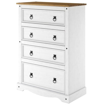 Wood Dresser 4 Drawers Chest Corona