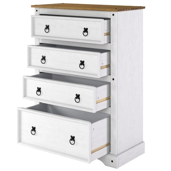 Wood Dresser 4 Drawers Chest Corona