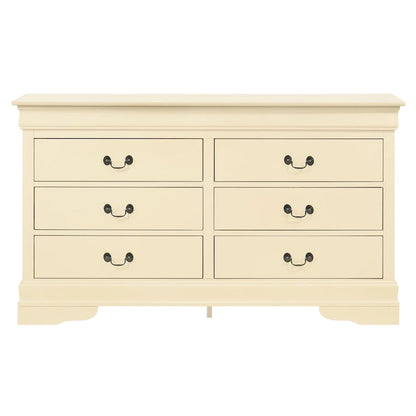 Louis Phillipe 6-drawer Bedroom Dresser
