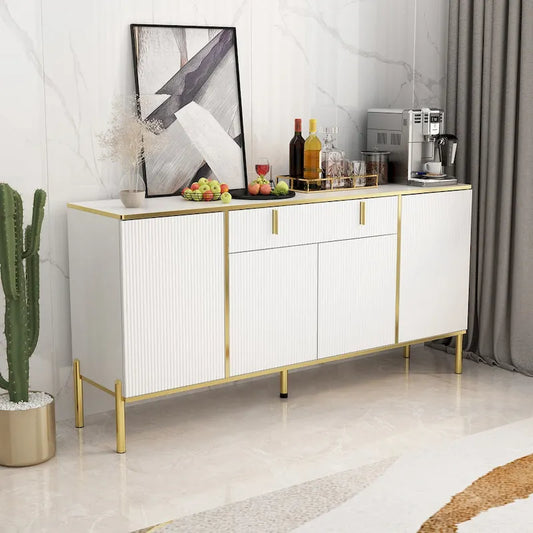 Sideboard Dresser Cabinet Storage Console Televison Table Pop-up Door