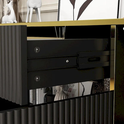Sideboard Dresser Cabinet Storage Console Televison Table Pop-up Door