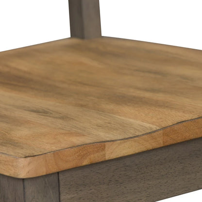 Lindsey Farm Gray and Sandstone 7 Piece Trestle Table Set