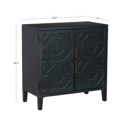 Chanters Solid Wood 2-Door Accent Cabinet