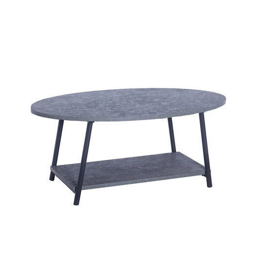 Household Essentials Coffee Table with Storage Shelf