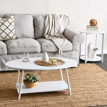 Household Essentials Coffee Table with Storage Shelf