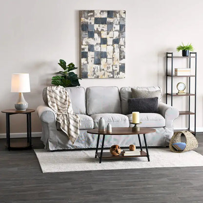 Household Essentials Coffee Table with Storage Shelf