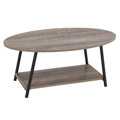 Household Essentials Coffee Table with Storage Shelf