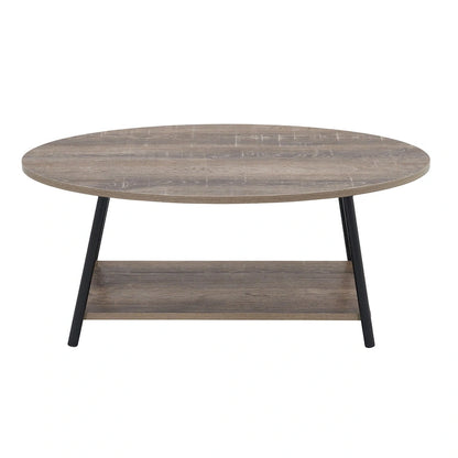 Household Essentials Coffee Table with Storage Shelf