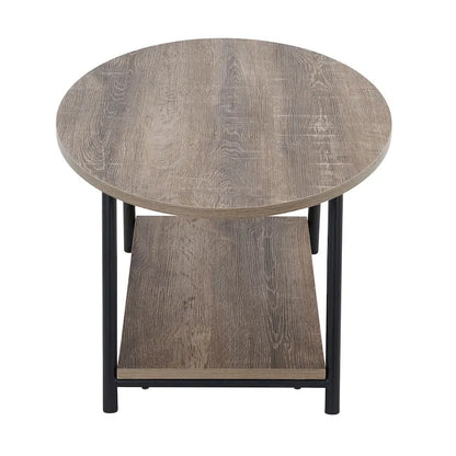 Household Essentials Coffee Table with Storage Shelf