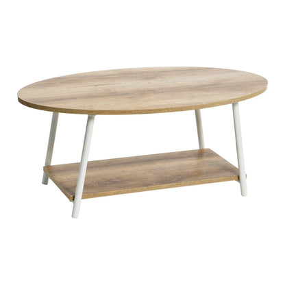 Household Essentials Coffee Table with Storage Shelf