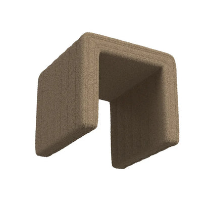 HomePop Modern Channel Ottoman