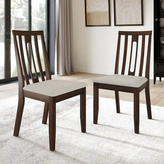 CraftPorch Contemporary Wooden Dining Chairs (Set of 2) - N/A