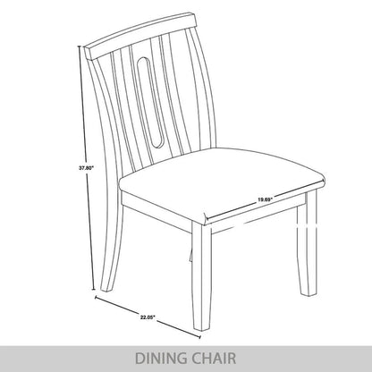 CraftPorch Contemporary Wooden Dining Chairs (Set of 2) - N/A