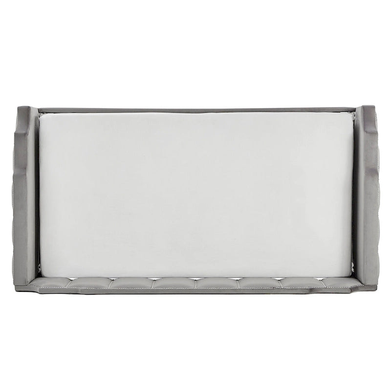 Chareau Glam Grey Velvet Daybed by iNSPIRE Q Modern